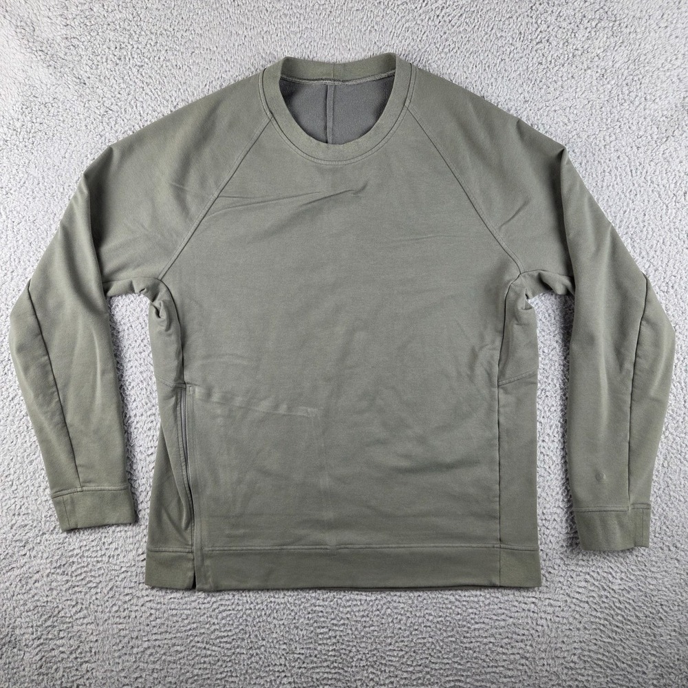 Lululemon City Sweat Crew Mens XL Green Pullover Athletic Running Sweatshirt